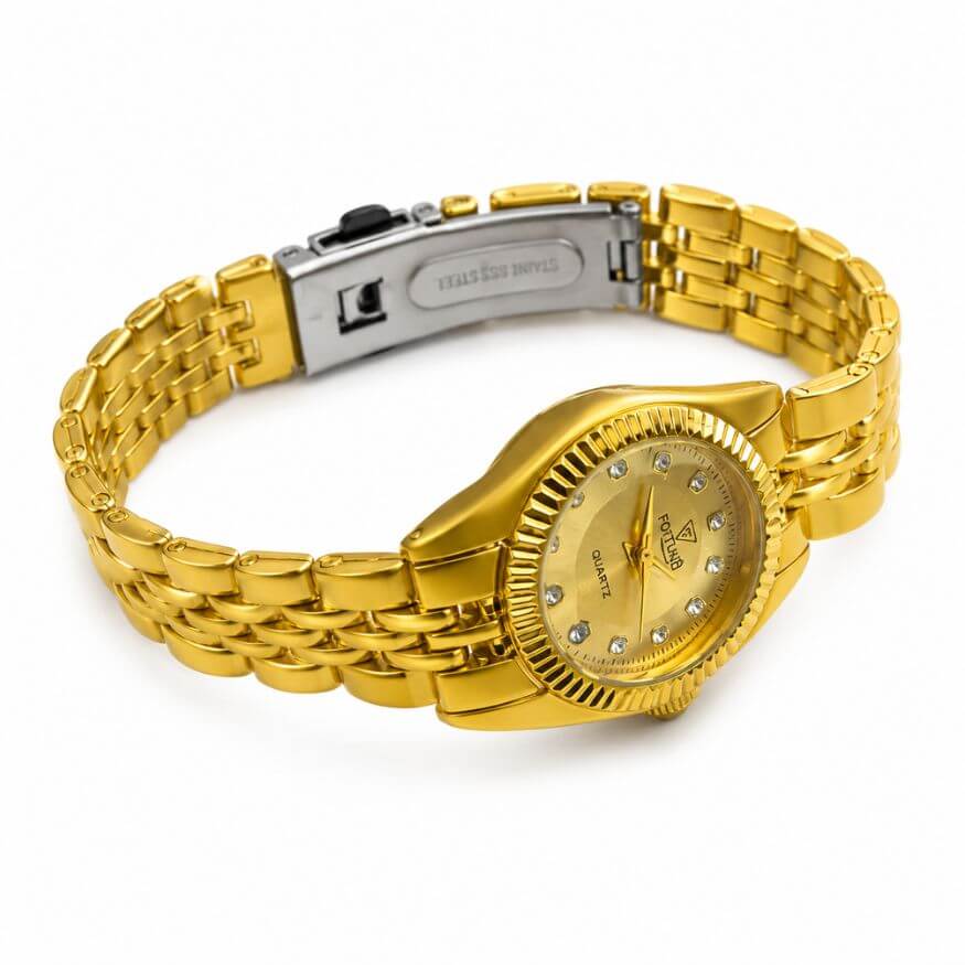Fortune Gold Couple Watch Set